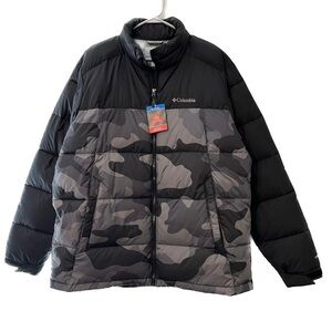 Columbia puffed jackets Men’s size L camo black winter coat
